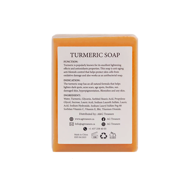 AG Treasure Turmeric Acid Bar Soap-1