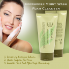 corrhodex moist wash foam cleanser
