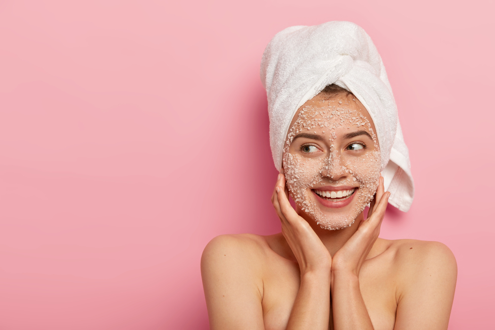 Regular exfoliation for makeup free skin